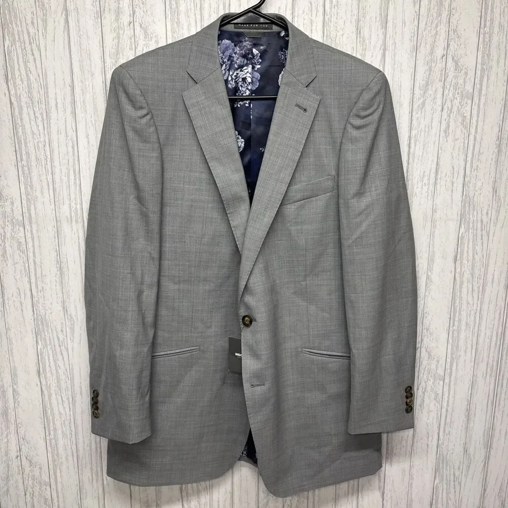 Mens Indochino Gray Blazer Made For You NWT